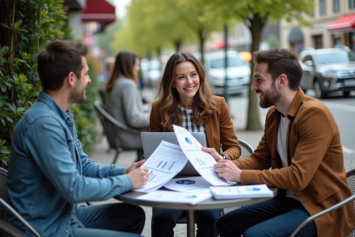 Groupe de personnes discutant d